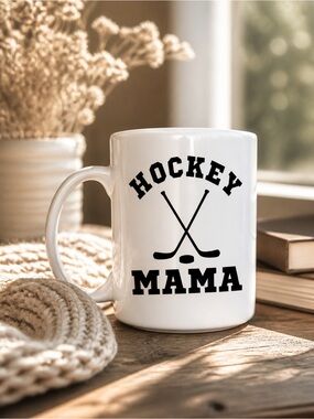 Hockey Mama Mug, New, Boutique, printed both sides, quality🇨🇦